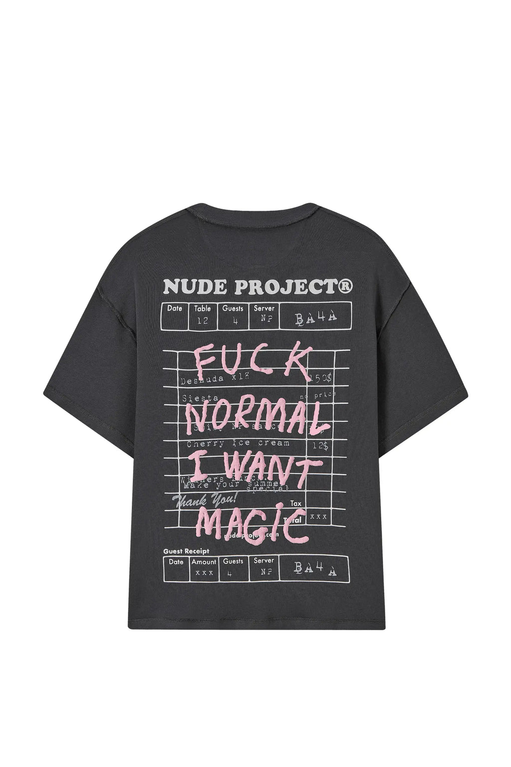 Polera Nude Project Fuck Normal Gris