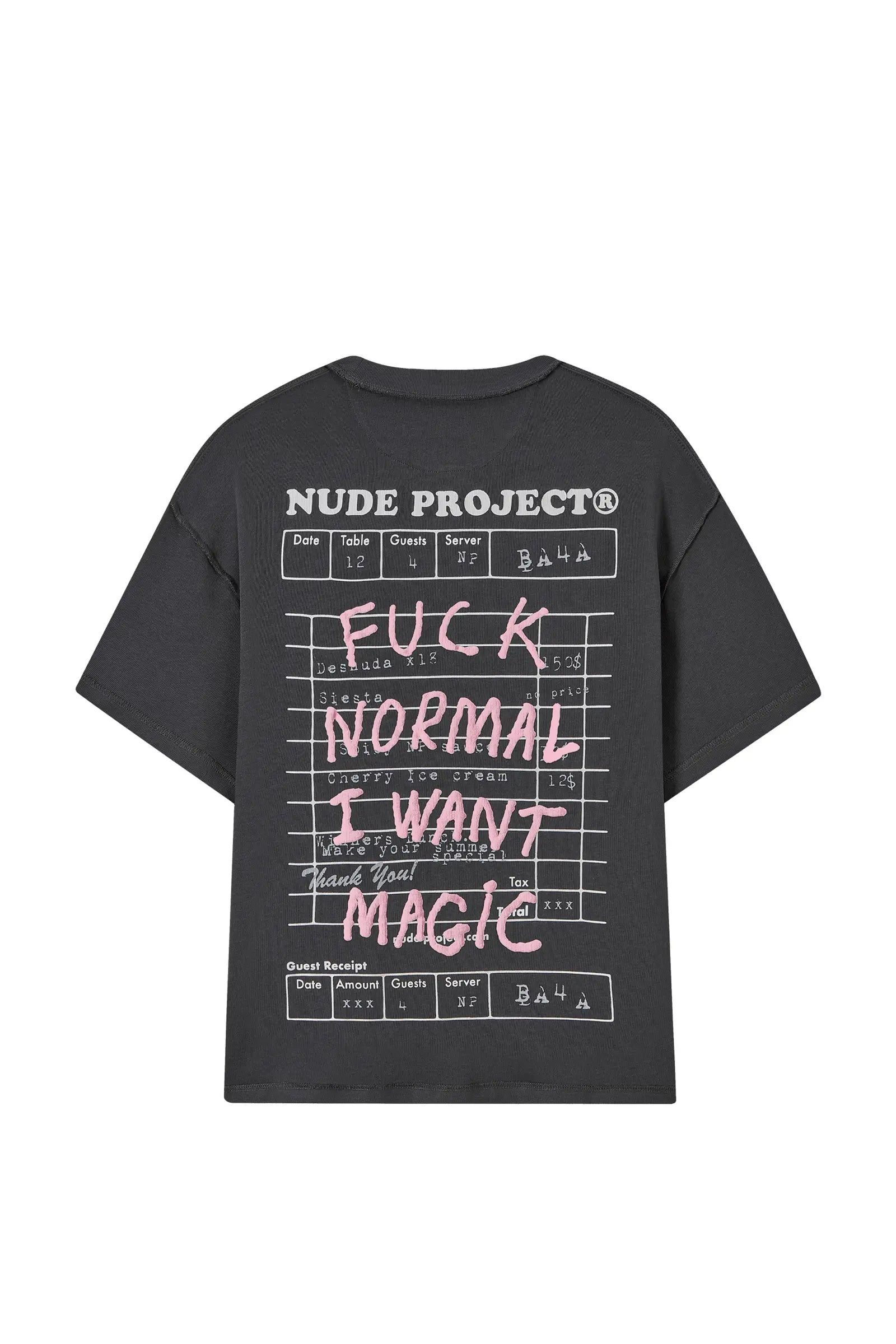 Polera Nude Project Fuck Normal Gris