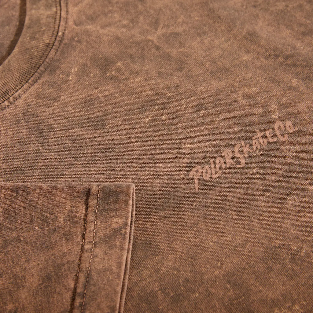 Polar-Skate-Co-SP25-Acid-Tee-Surf-Logo-Brown-3