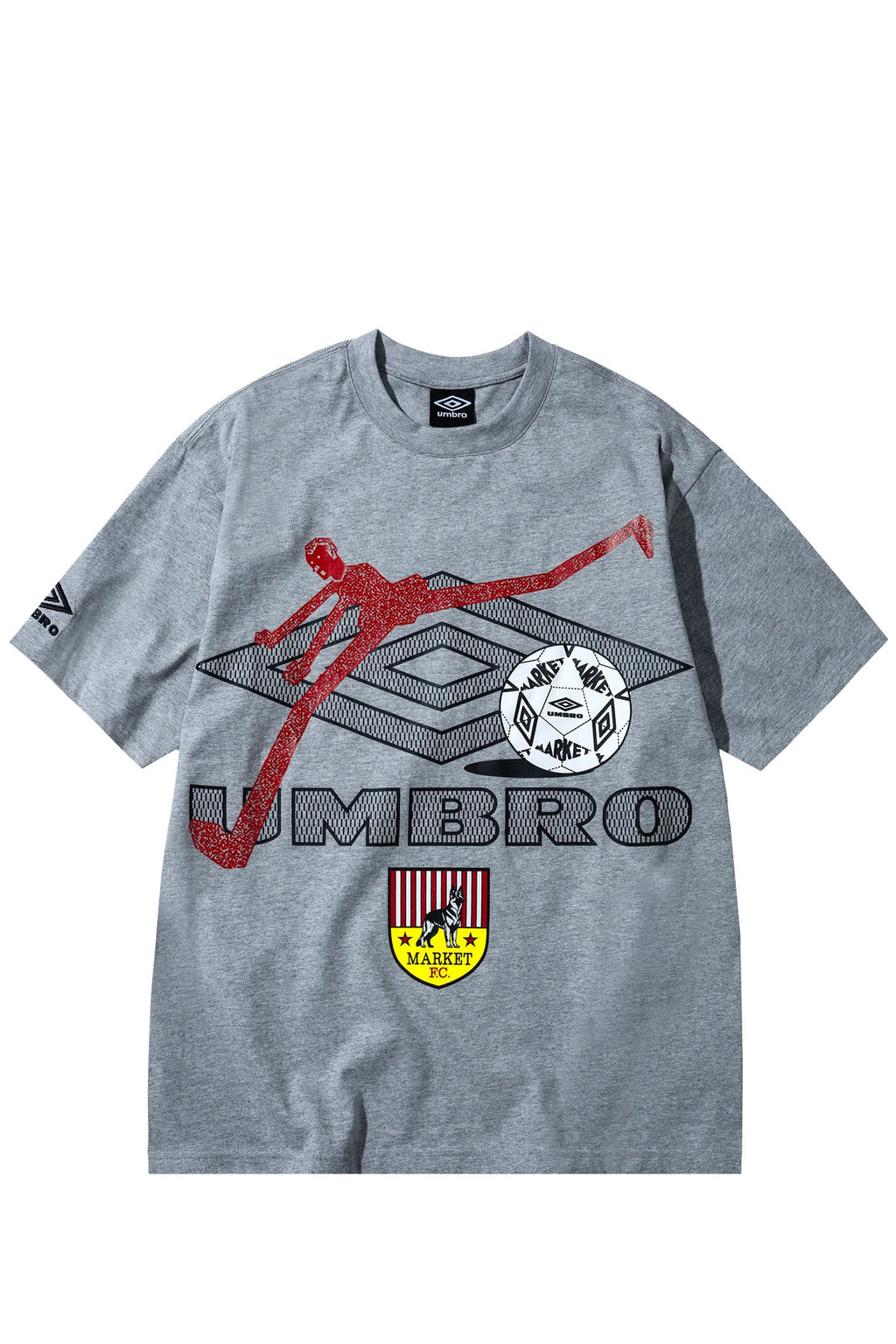 Polera Market x Umbro Running Man Gris