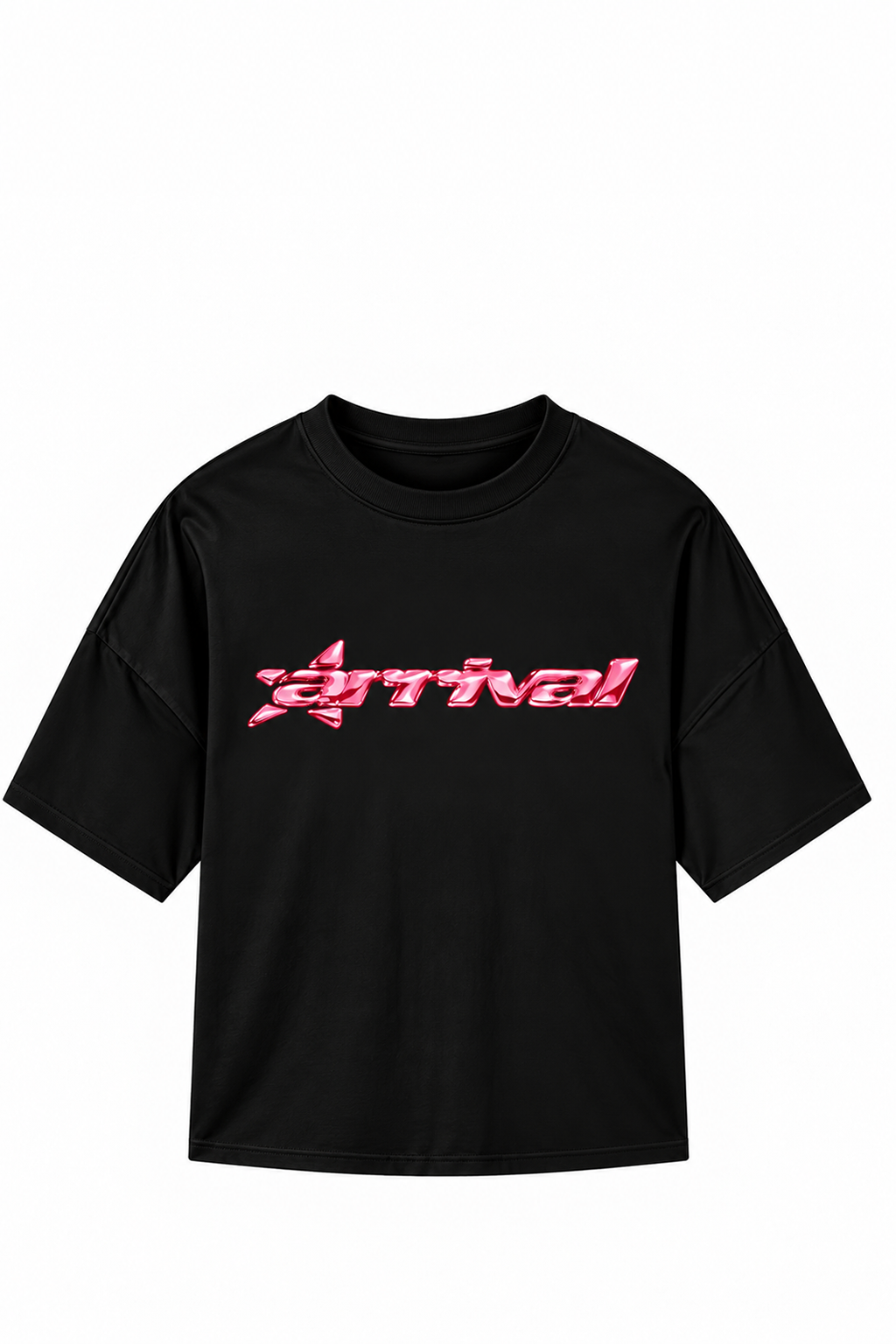 Polera Arrival Loose Fit Metalic Rosa