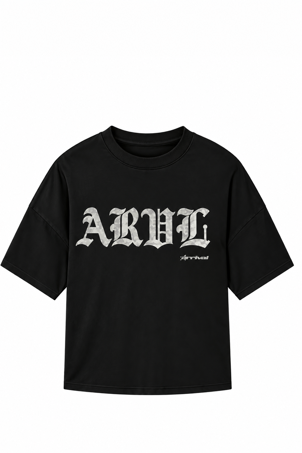 Polera Arrival Loose Fit Gotic Camo Gris
