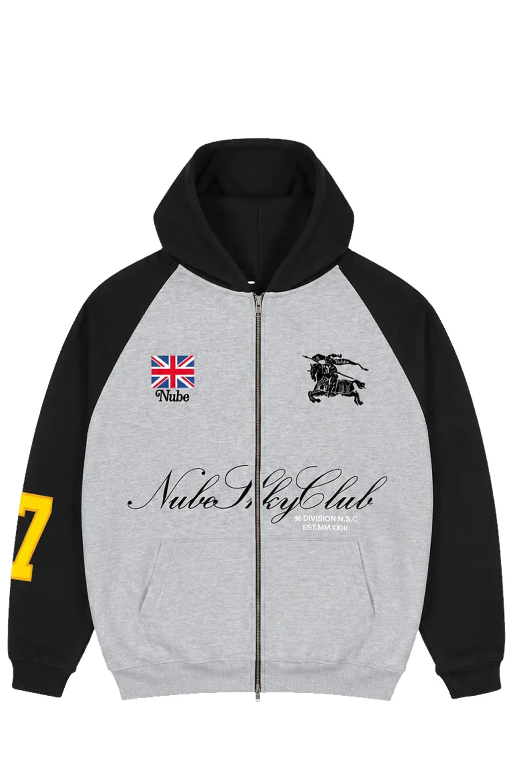 Poleron Nube Heavyweight Sky Club UK Gris