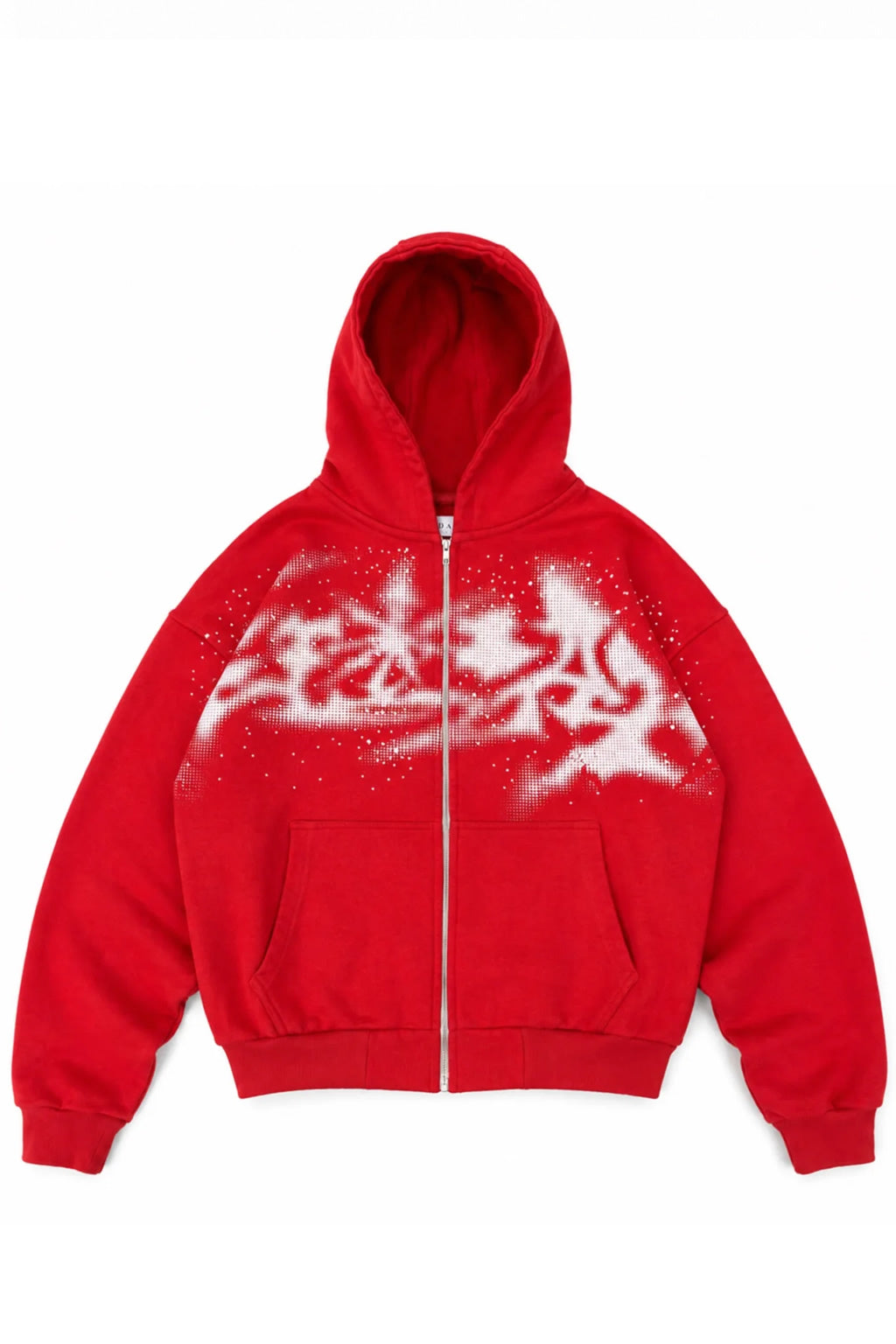 Poleron Stodak HeavyWeight Zipper Red Eight Points