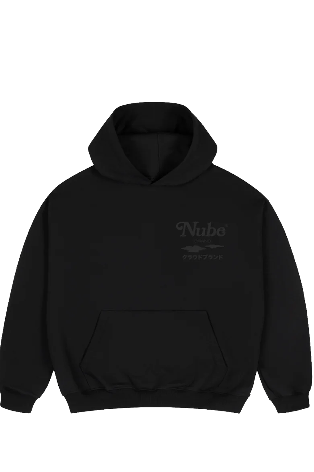 Poleron Nube Japanese Logo Negro