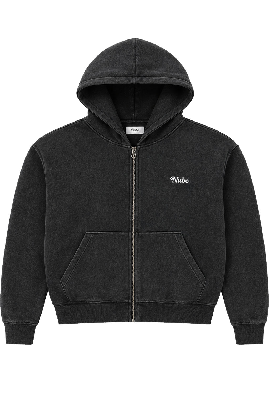 Poleron Nube Basico Zip Up Heavy & Cozy Washed