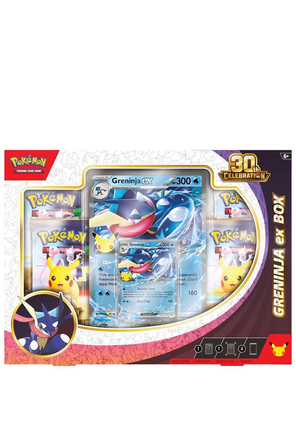 Caja Pokémon TCG 30th Celebration Greninja EX Box Ingles