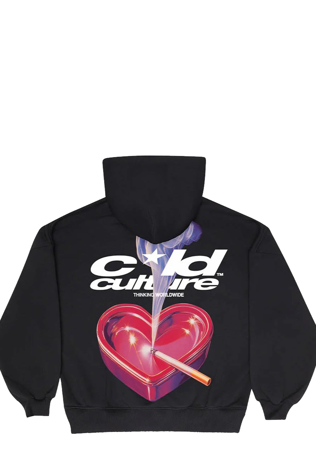 Poleron Cold Culture Heart Ashtray Negro