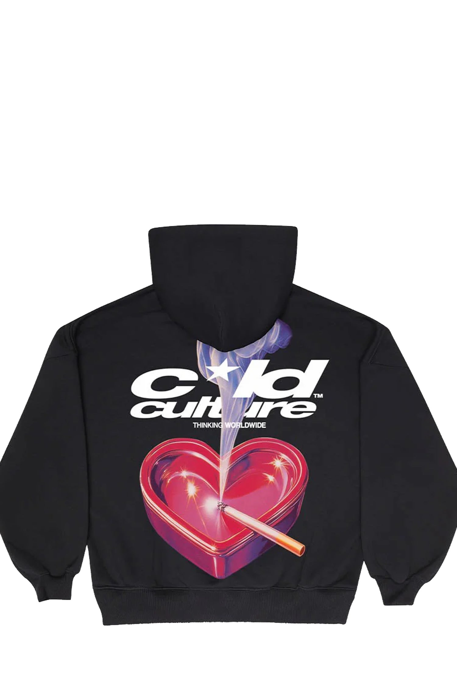 Poleron Cold Culture Heart Ashtray Negro