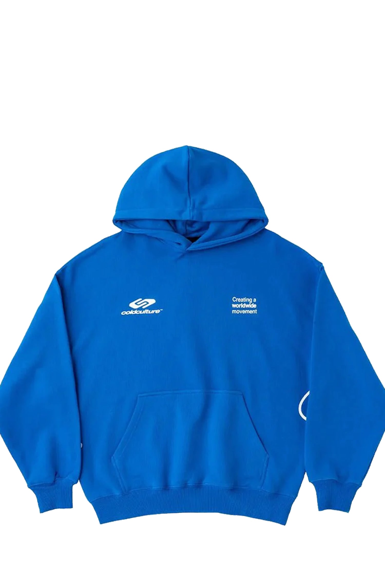 Poleron Cold Culture Defense Azul