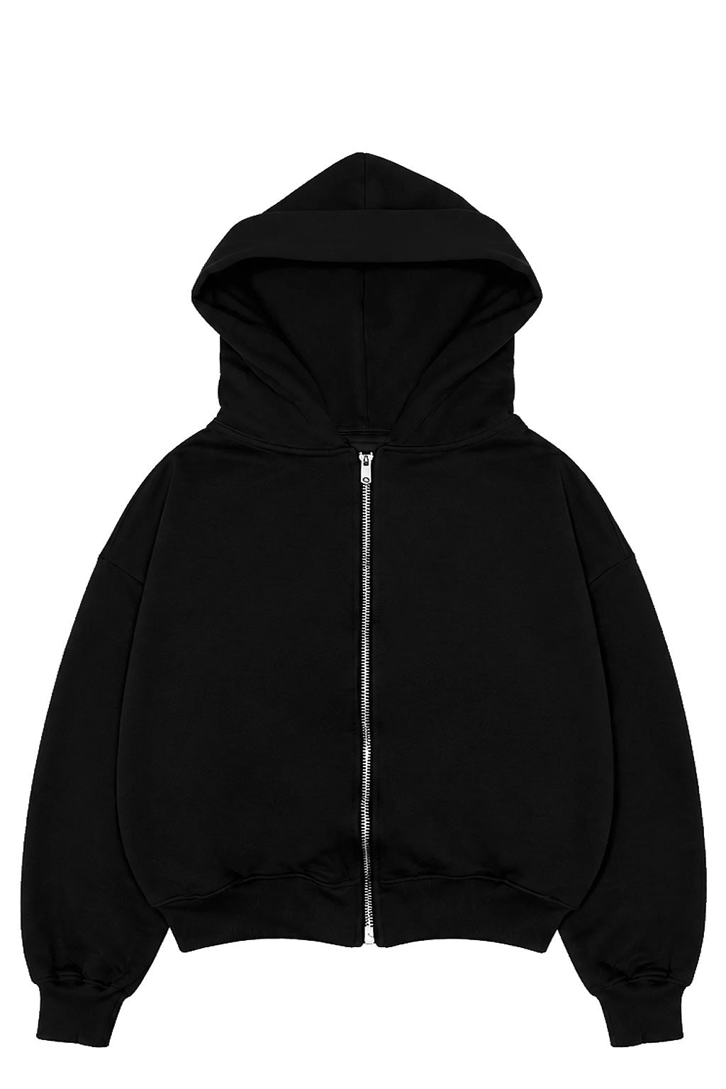 Poleron HumanMob Boxy Zip Negro
