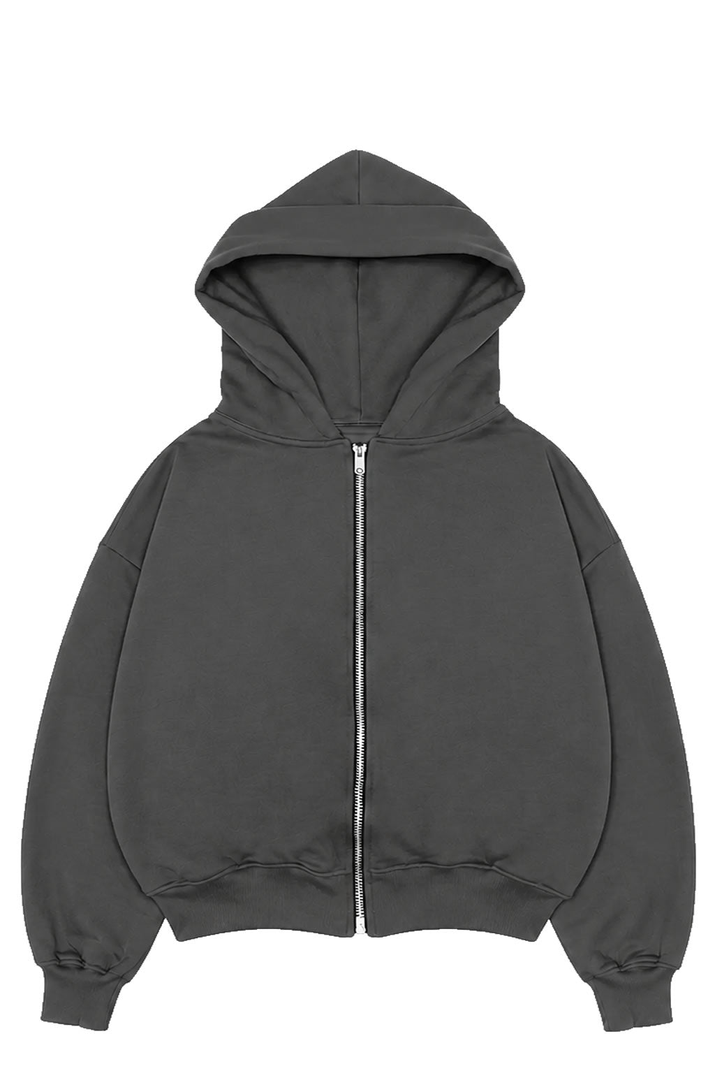 Poleron HumanMob Boxy Zip Coal