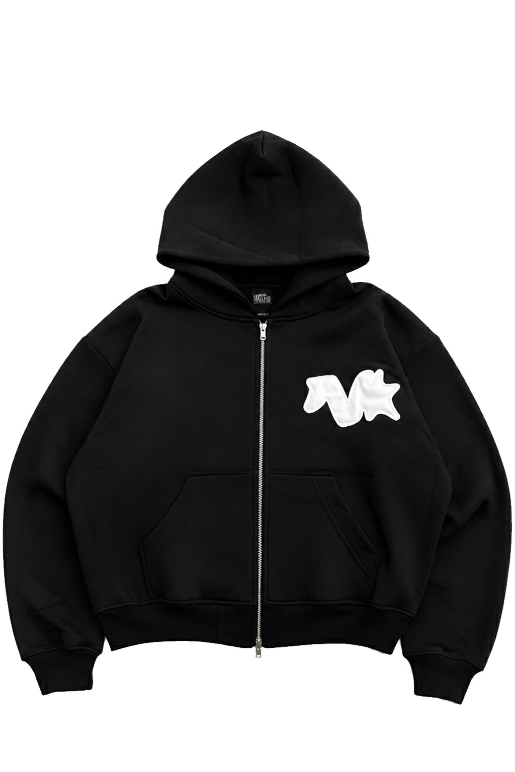 Poleron Nero Project Raw Logo Negro
