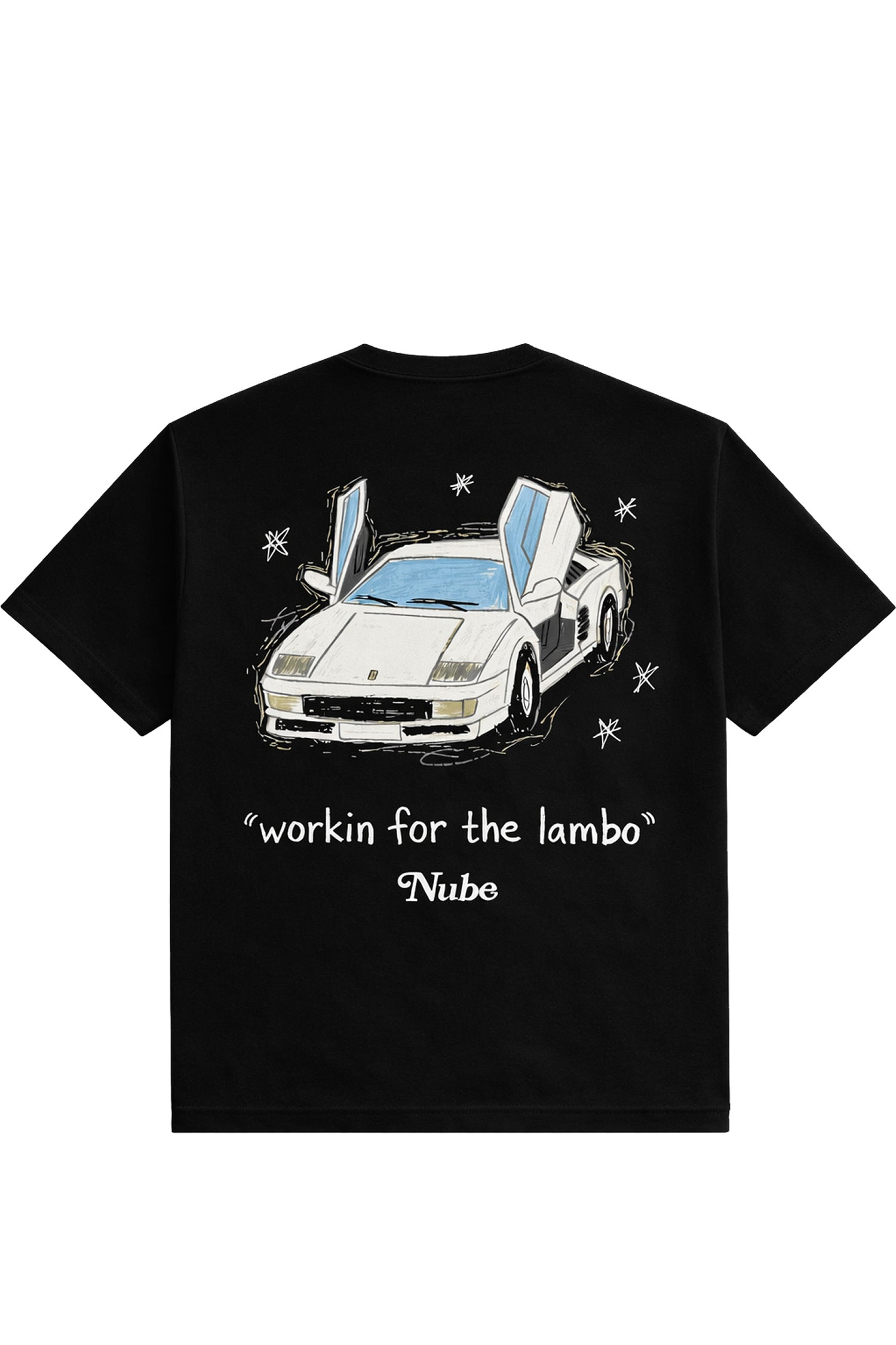 Polera Nube Lambo Negra
