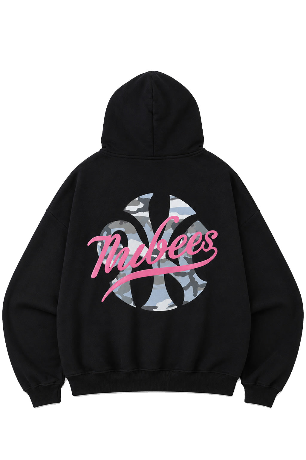 Poleron Nube New York Camo Hoodie Negro