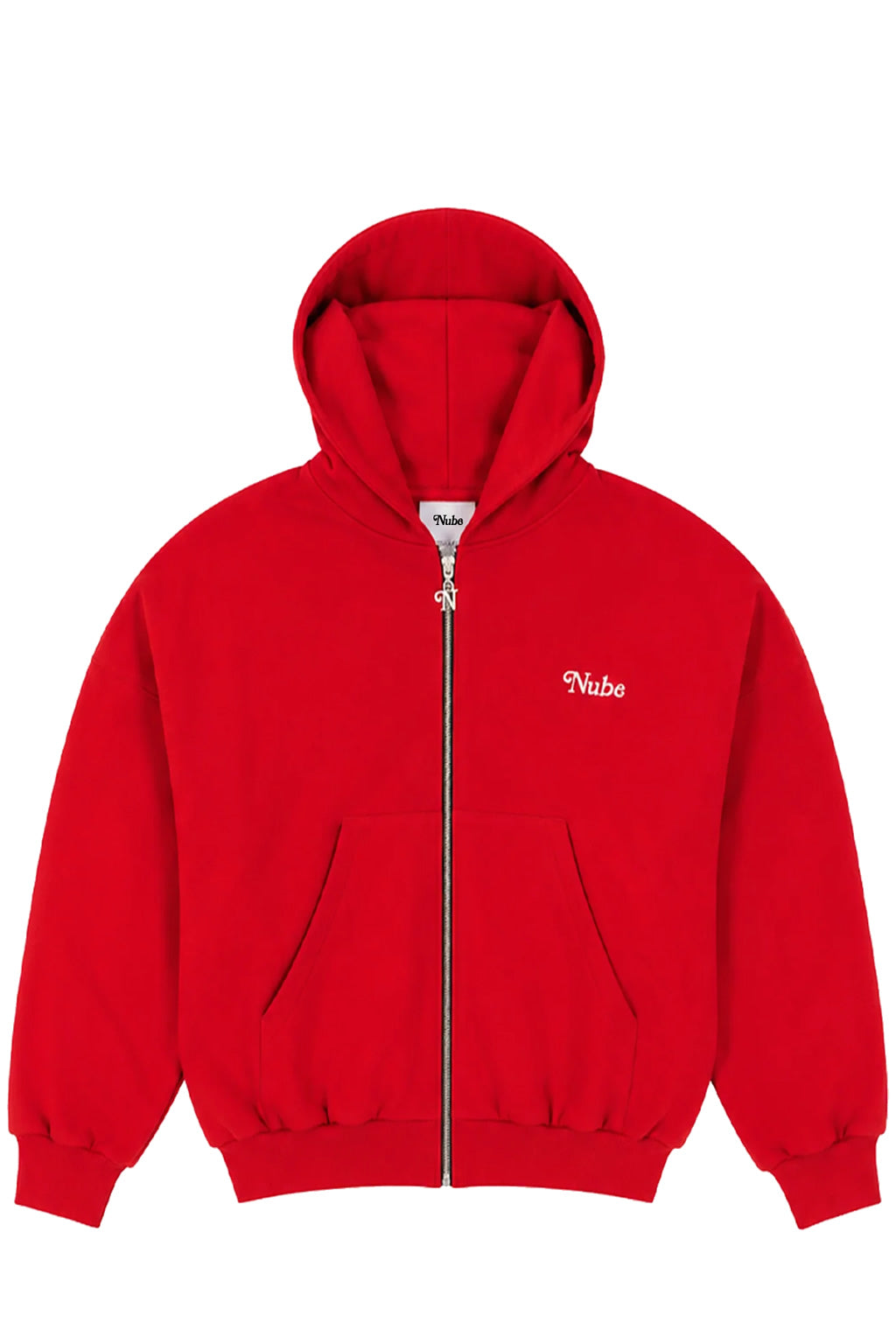 Poleron Nube Zip Basico Heavy & Cozy Rojo