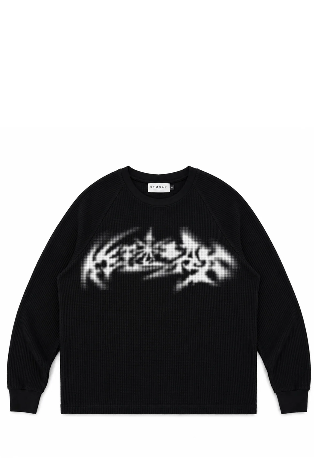 Polera Stodak HeavyWeight Waffle Eight Points Negra