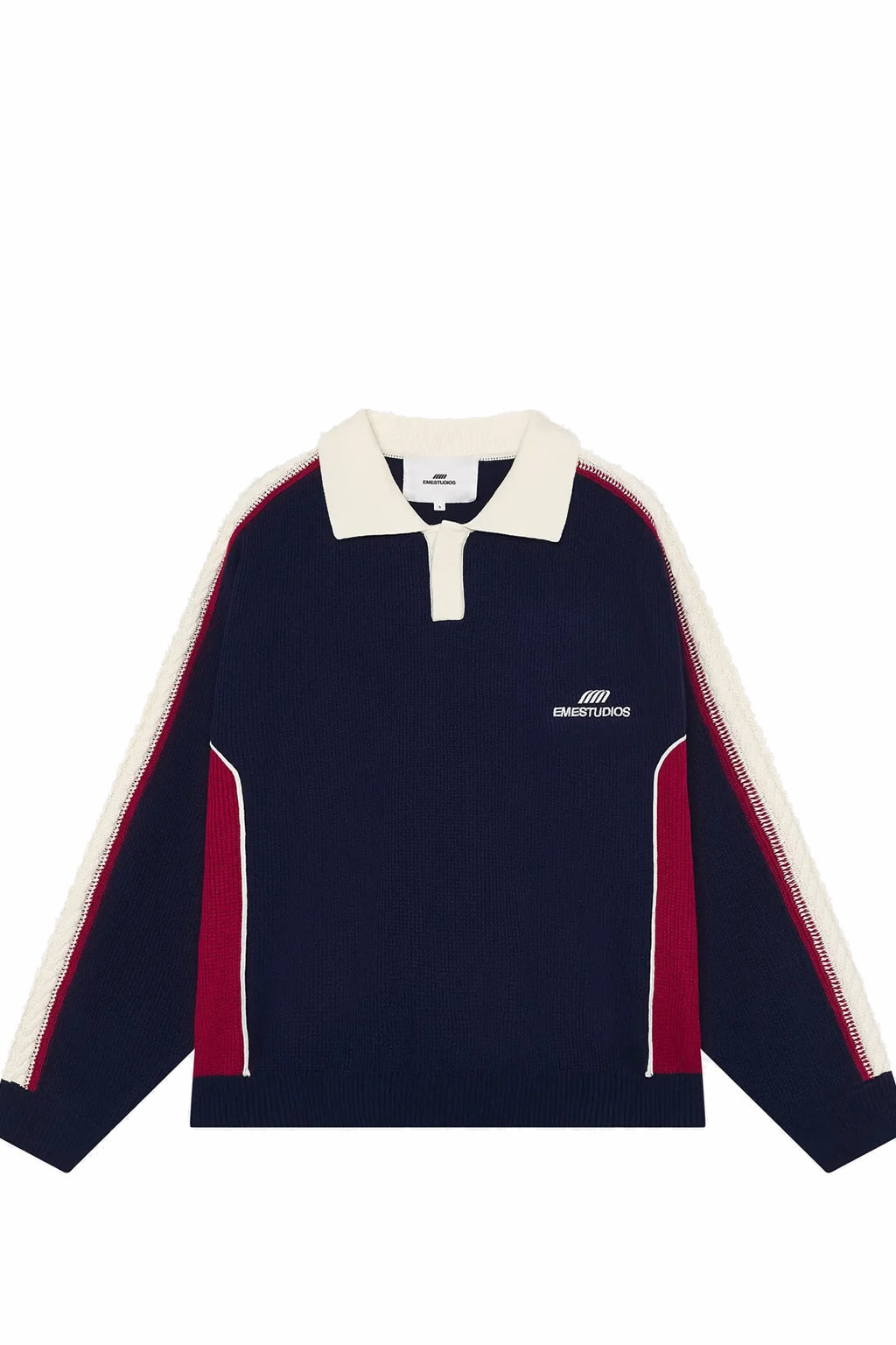 Sweater Emestudios Chully Navy Knit Polo