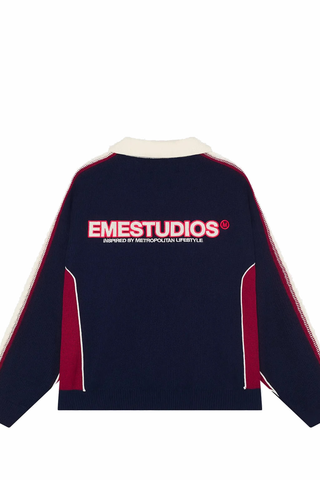 Sweater Emestudios Chully Navy Knit Polo