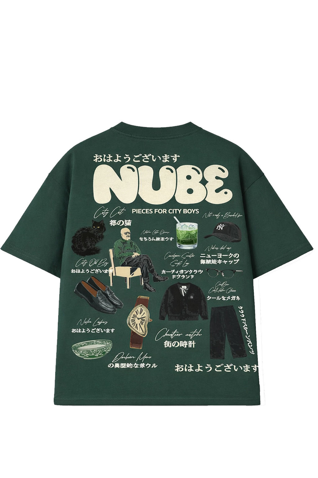 Polera Nube City Boy Verde