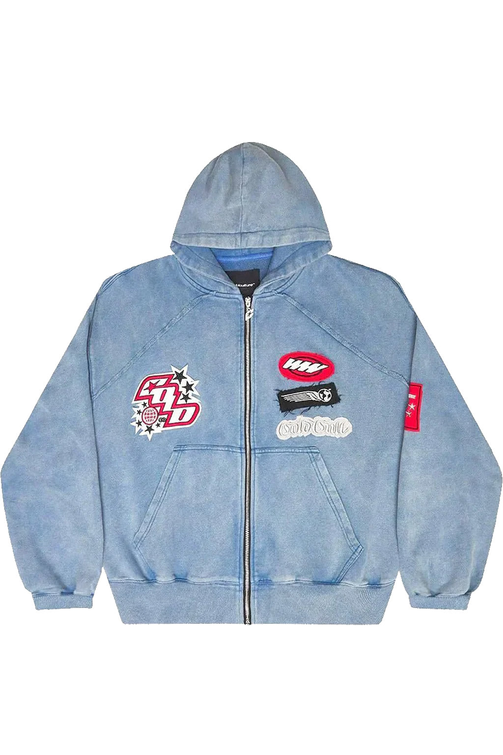 Poleron Cold Culture Walker Zip Washed Blue