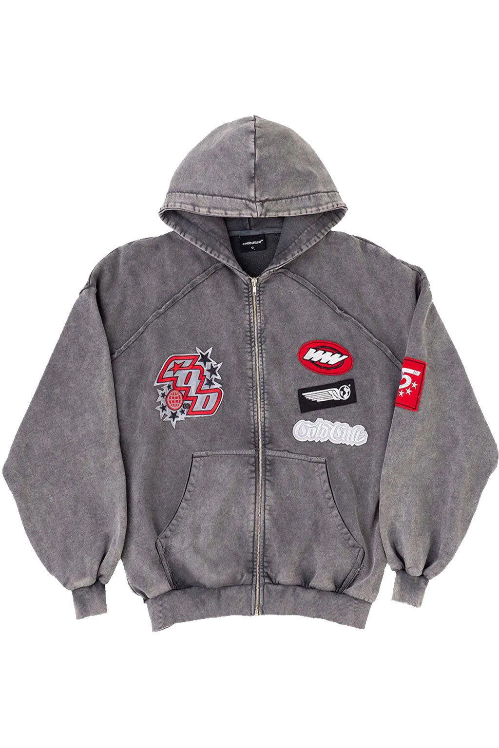 Poleron Cold Culture Walker Zip Washed Black