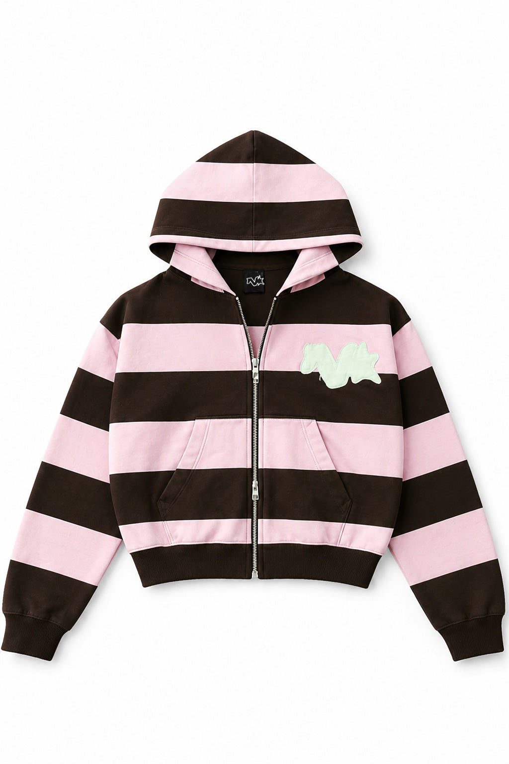 Poleron Nero Project Raw Logo Stripes