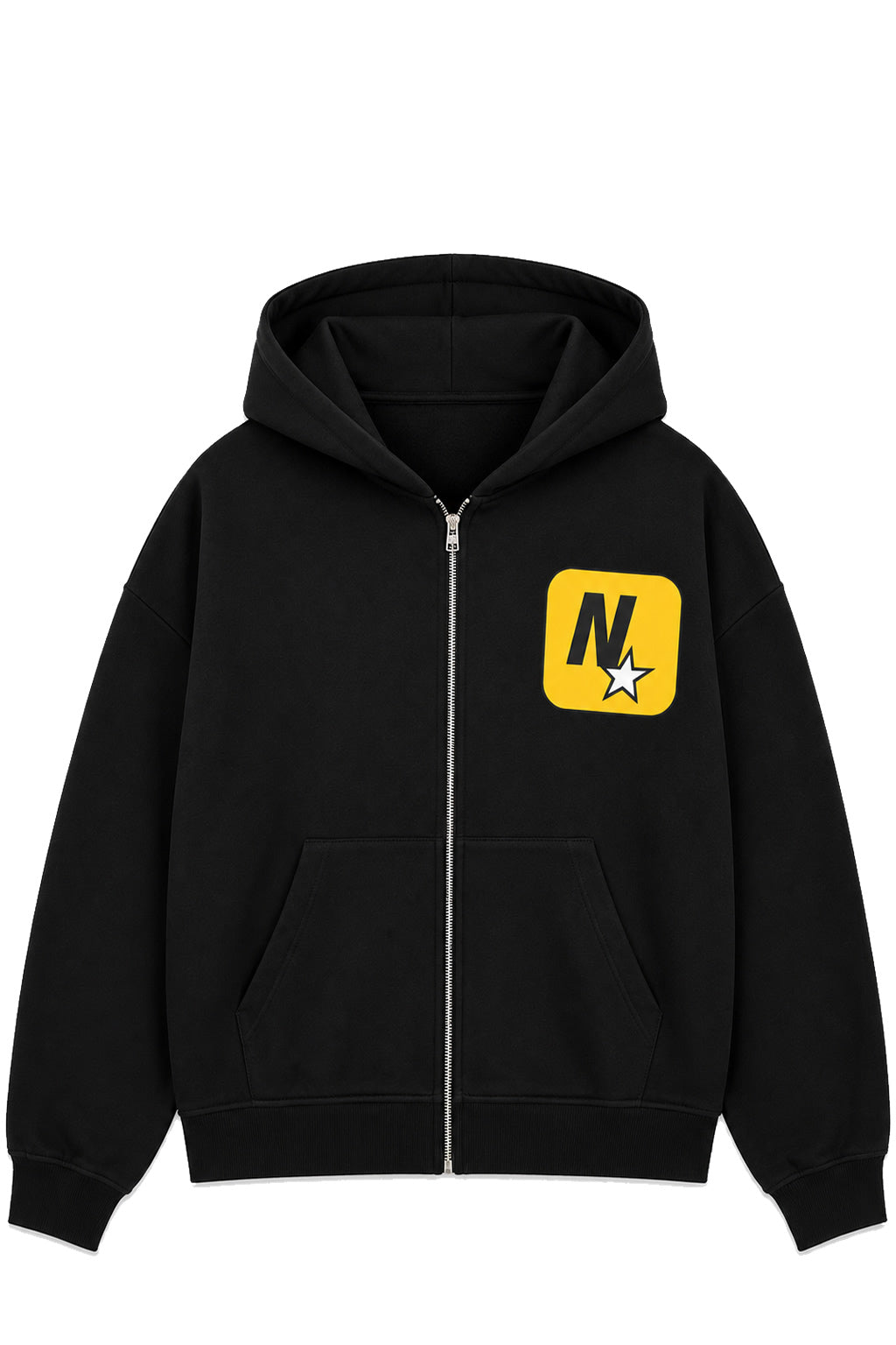 Poleron Nube San Andreas Zip Negro
