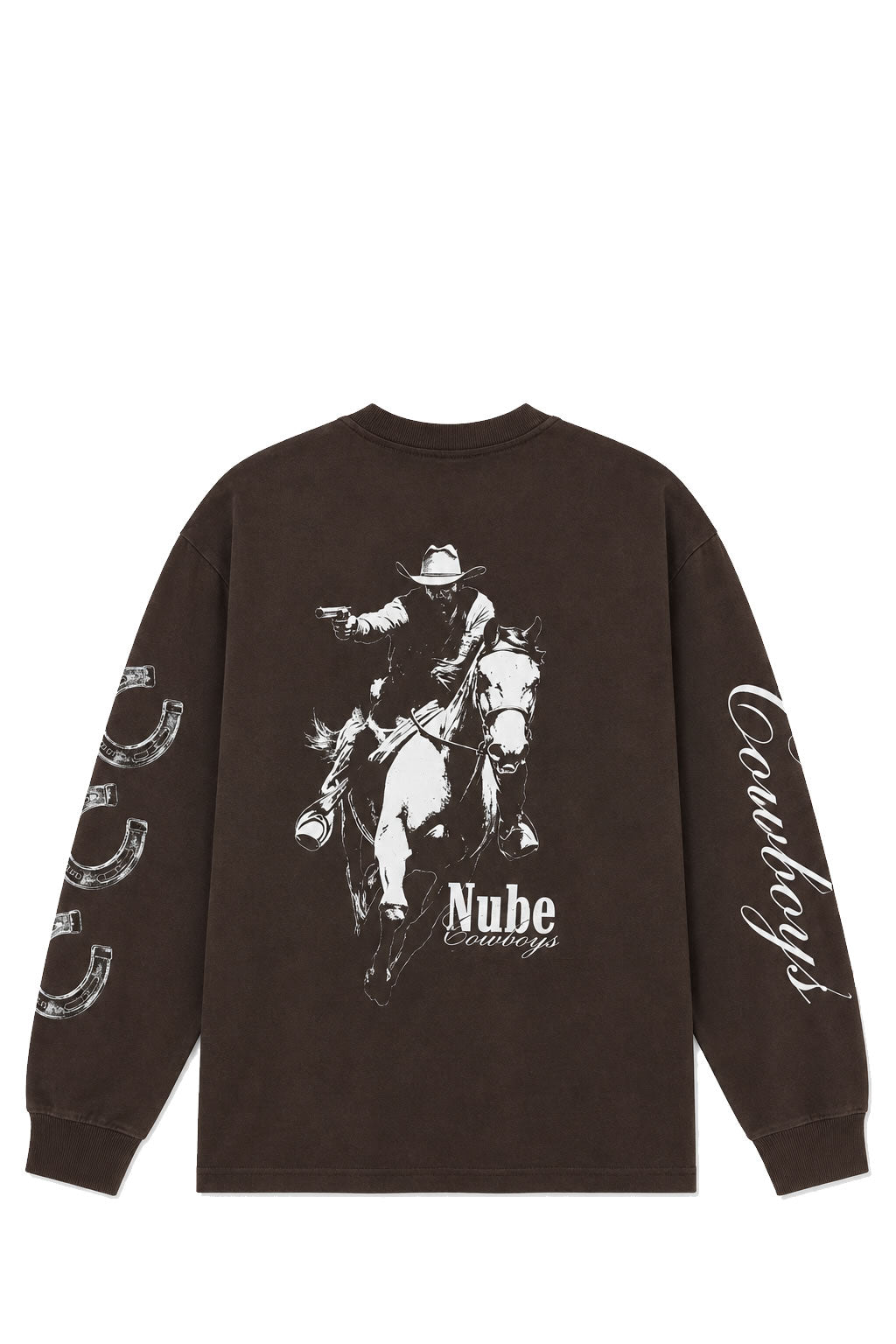 Polera Nube Cowboys Brown Long Sleeve Tee