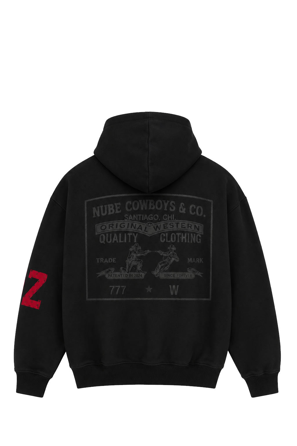Poleron Nube Cowboys & Co Boxy Negro