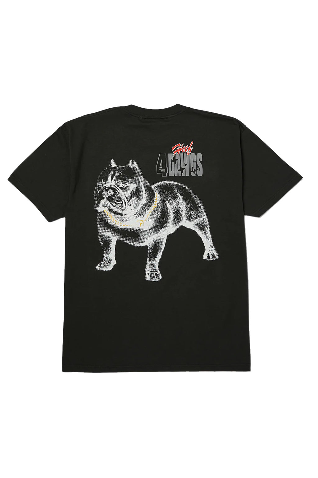 Polera HUF 4 The Dawgs Vintage Black