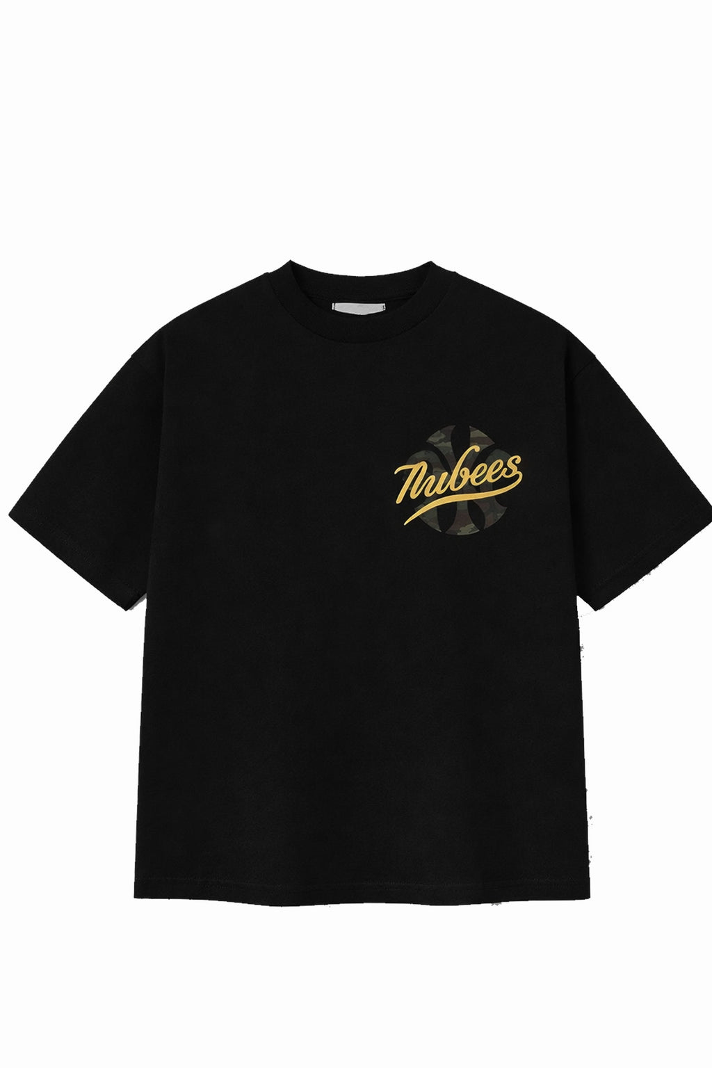 Polera Nube Nubees Camo Boxy Negra