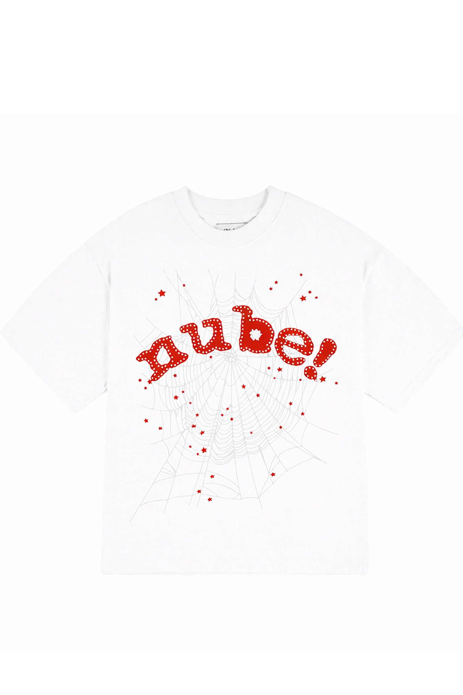 Polera Nube Boxy Thugger Blanca