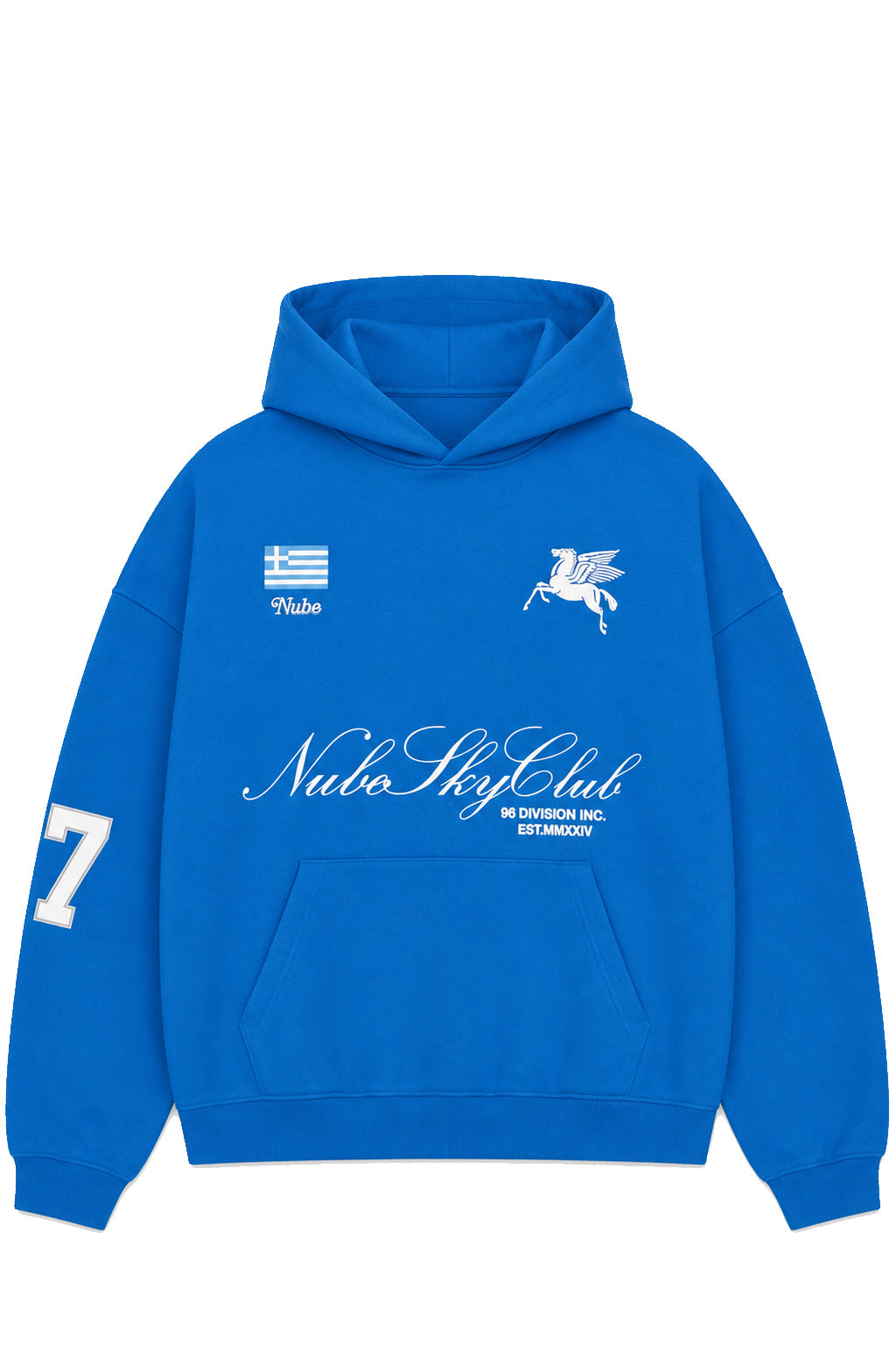 Poleron Nube Heavyweight Sky Club Greece Blue