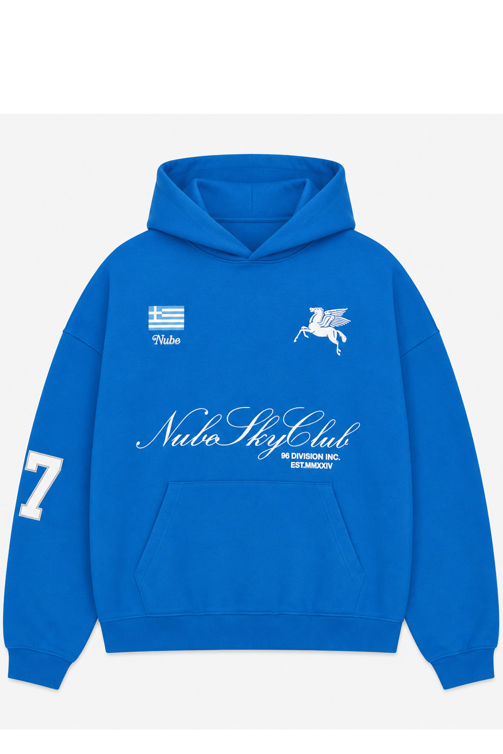 Poleron Nube Heavyweight Sky Club Greece Blue