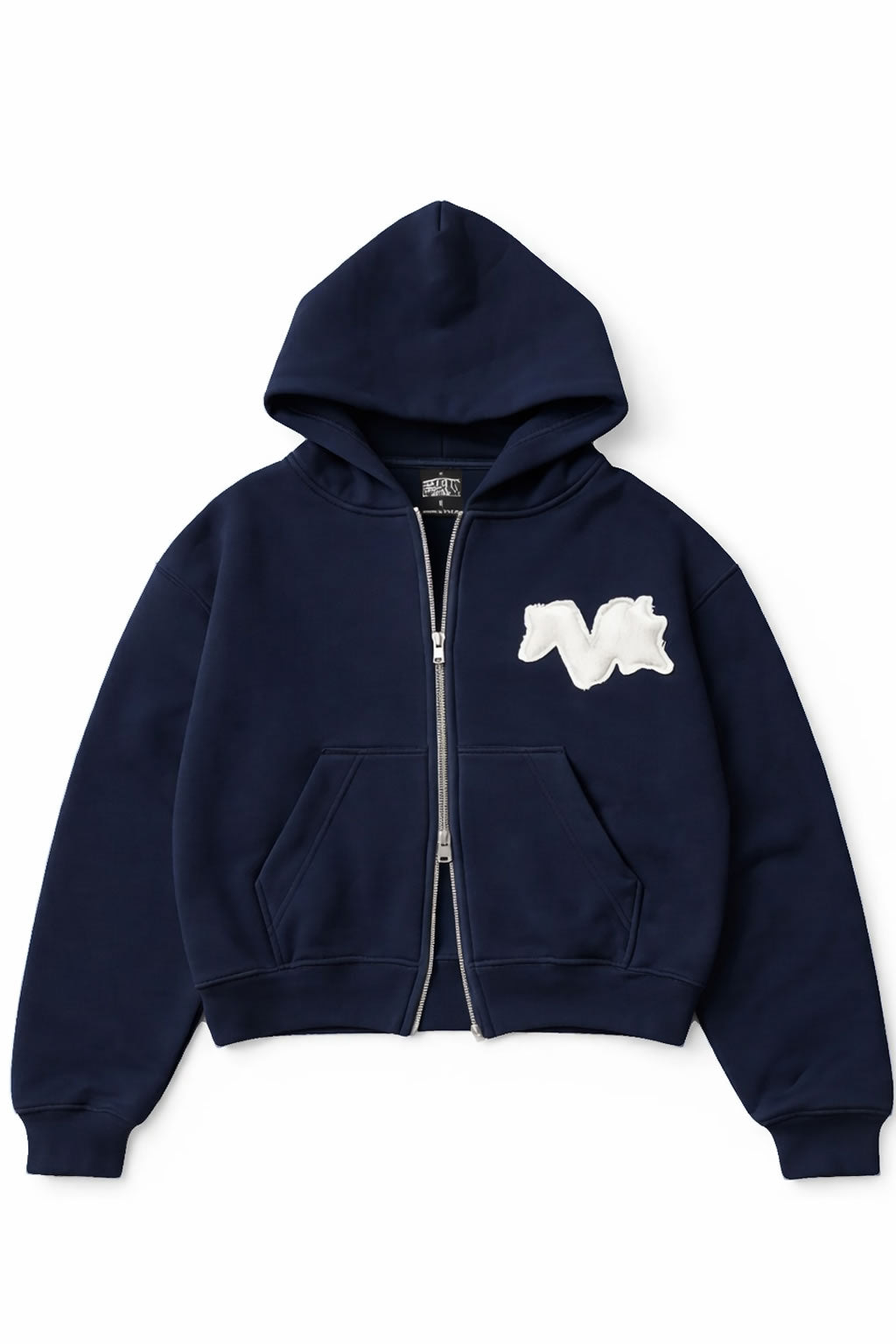 Poleron Nero Project Raw Logo Azul