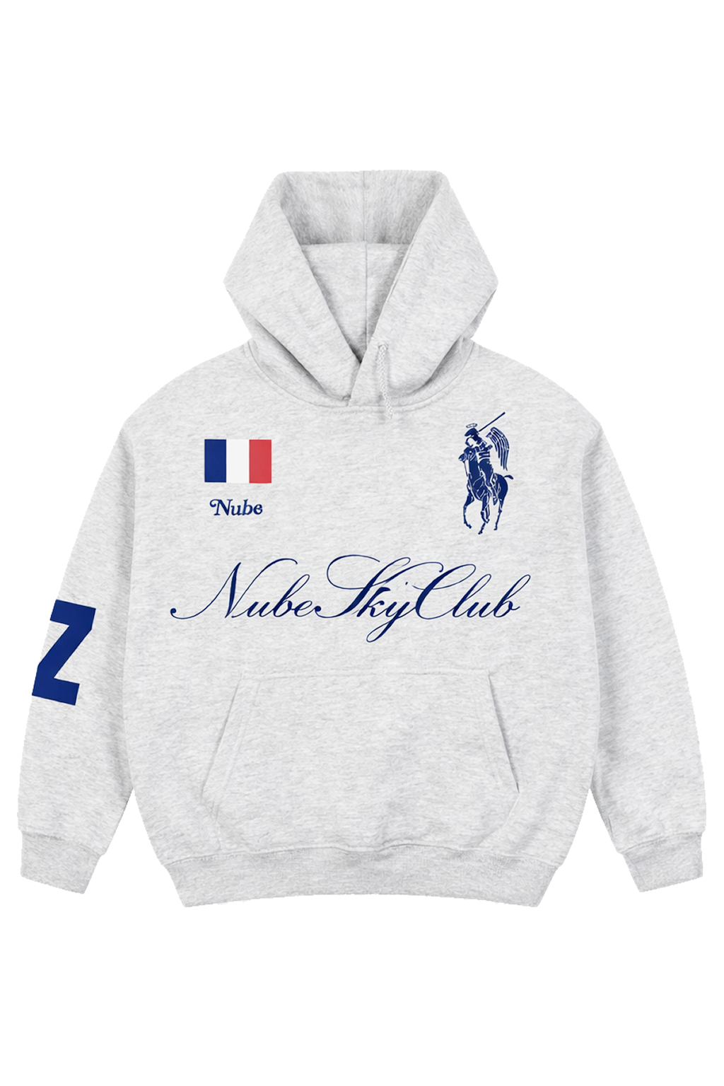 Poleron Nube Heavyweight Sky Club France Gris
