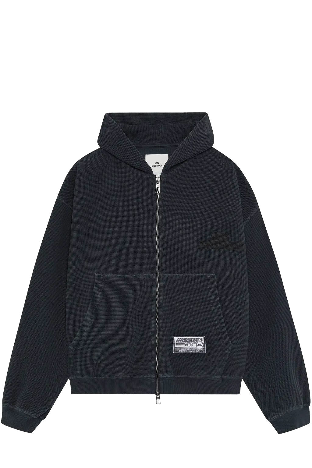 Poleron Emestudios Waffle Croped Navy