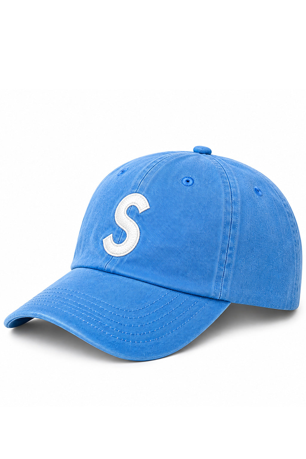 Gorra Supreme S Logo Celeste