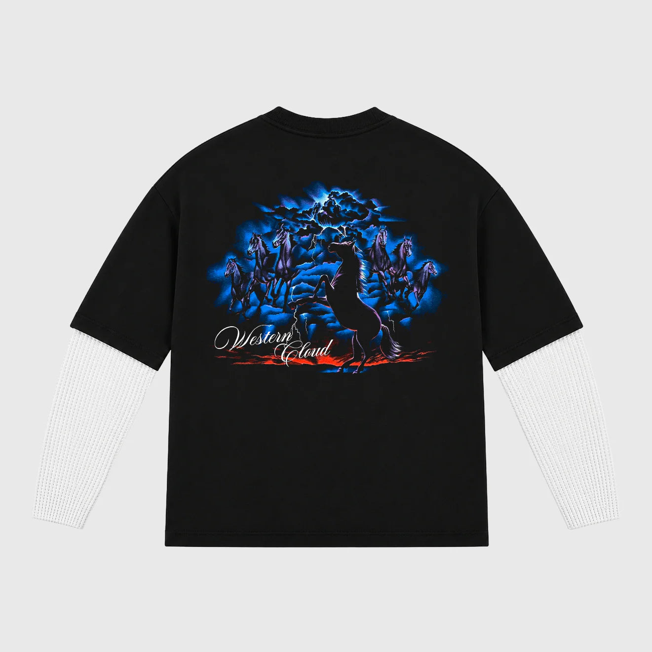 Polera Nube Seven Horses Waffle Fake Long Sleeve